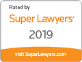 Rated By | Super Lawyers | Visit SuperLawyers.com | 2019