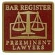 Bar Register Preeminent Lawyer badge